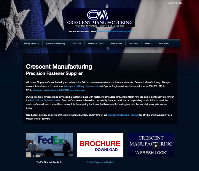 crescent manufacturing website