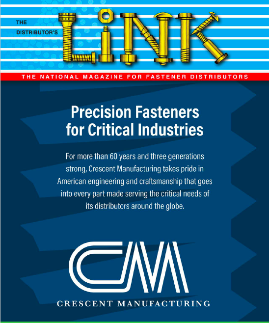 Crescent Manufacturing on the cover of LINK magazine