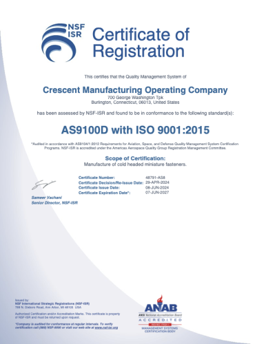 As9100d certification
